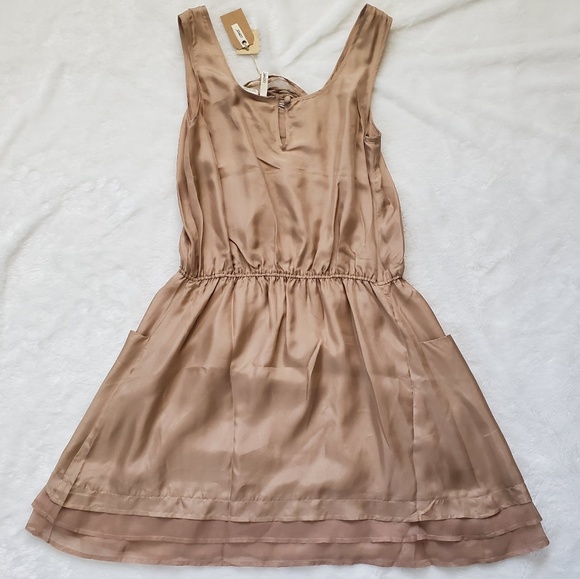 NWT Covet silk drop waist tank dress - Picture 3 of 3